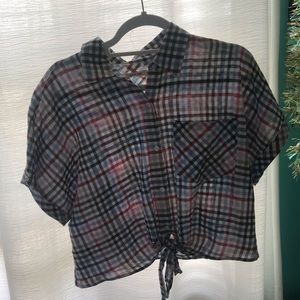 Plaid Crop Top